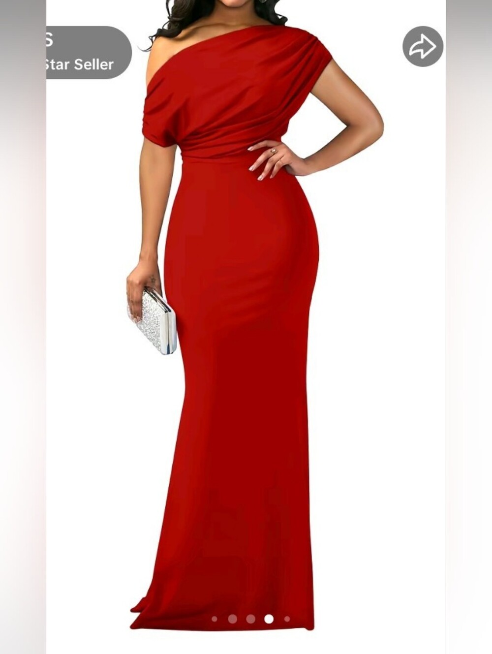 OYS Women's Elegant Sleeveless Off Shoulder Long Formal Party Evening Dress